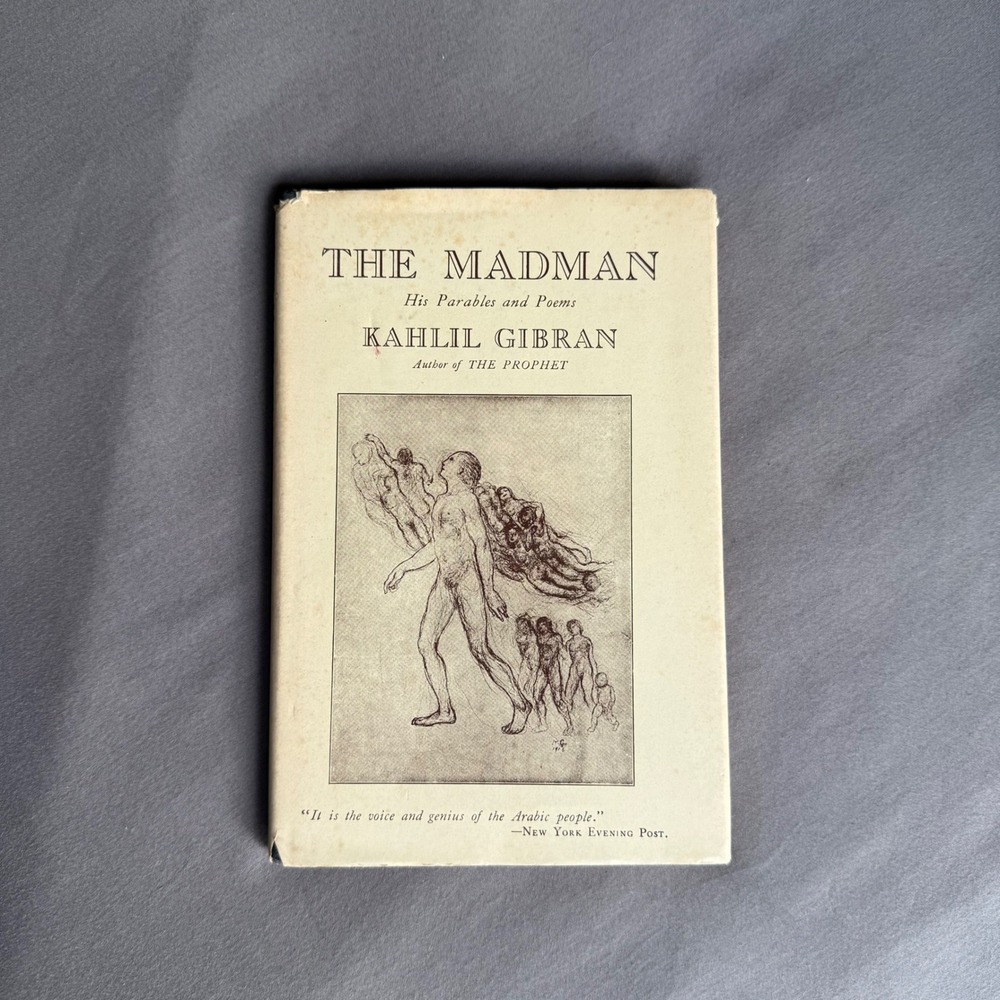 The Madman His Parables and Poems Kahlil Gibran 1980 Knopf Hardcover Dust Jacket